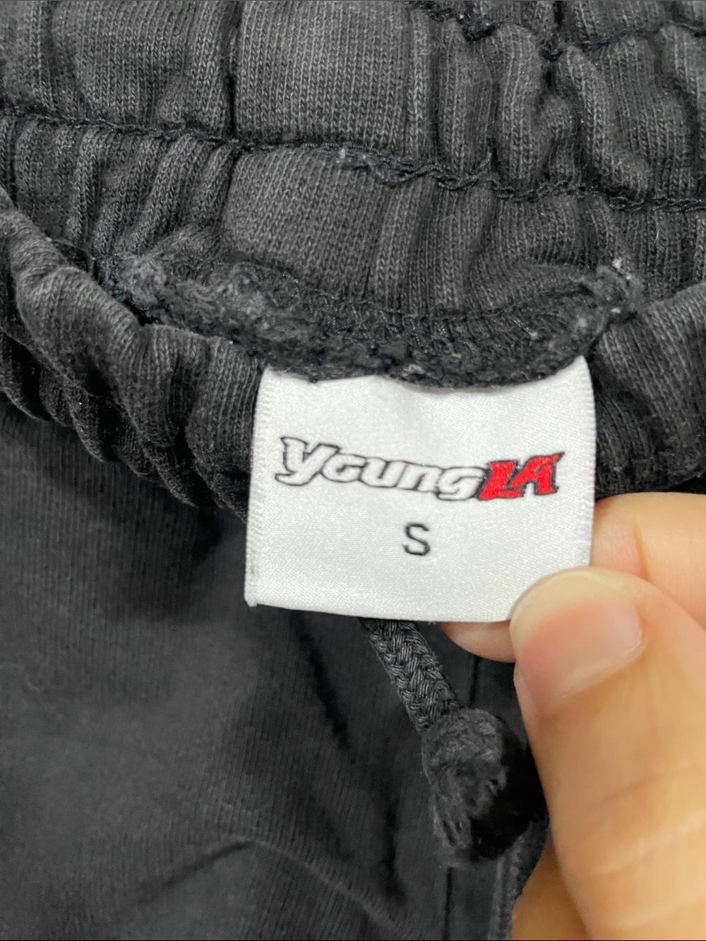 YoungLA Black Women's Athletic Drawstring Shorts - Picture 2 of 3
